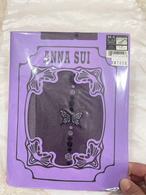 ANNA SUI全新日本製造型褲襪（紫色金蔥）