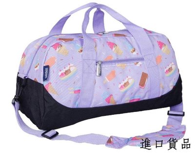 現貨夢幻紫甜點冰淇淋行李袋兒童旅行背袋運動背包 提袋 旅行包旅遊行李袋側背包遠足旅行過夜背袋可開發票