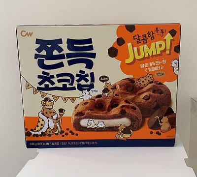 【享吃零食】韓國 CW 可可豆風味麻糬餅 巧克力豆 麻糬 韓國原裝進口 12入 獨立包裝