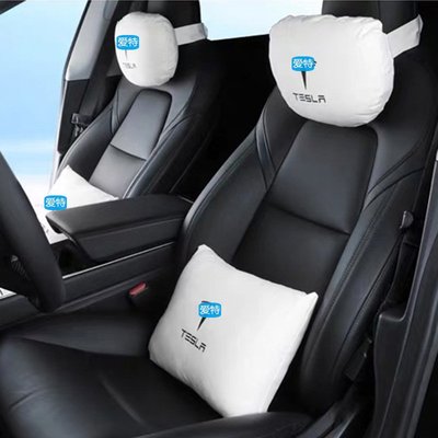 妙妙優選 特斯拉model3XYS頭枕腰靠車用內飾Tesla抱枕護頸枕墊