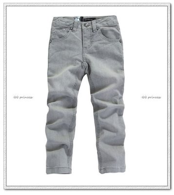 Collection for kids 美國大牌 女童 灰色窄版直筒牛仔褲 5t