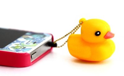 UNIPRO 黃色小鴨 手機 平板 防塵塞 鑰匙圈 3.5mm 耳機塞