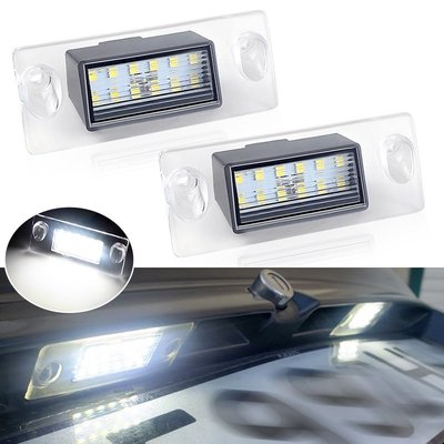2 件 LED 牌照燈適用於奧迪 A3 A4 B5 S5 B5 S3/Sportback A4/S4 Avant 牌照燈-飛馬汽車