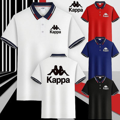 夏季高品質 Kappa 男士 Po T 恤個性印花短袖襯衫運動休閒 Po 衫
