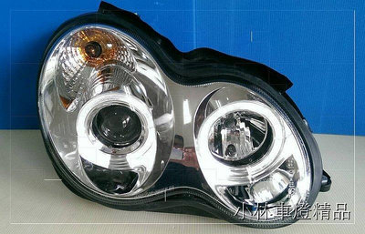 全新外銷件 BENZ W203 AMG 晶鑽黑框 光圈魚眼大燈 特價中