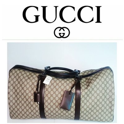 (售?)全新正品 Gucci 古馳 超大款 行李旅行袋 手提包Speedy波士頓包 旅行包 行李袋2888 1元起標