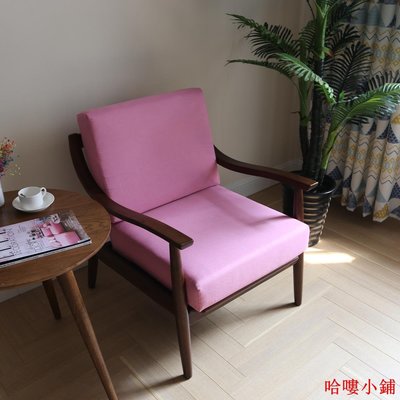 海綿墊 沙發墊 高密度實木椅墊 客製粉紅色高密度海綿墊子實木沙發墊罩榻榻米全包布藝靠包沙發套