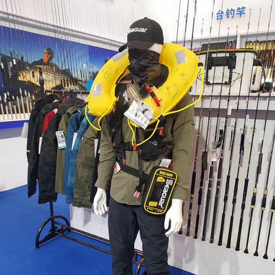 眾誠優品 Seaguar西格膨脹式手動自動救生衣充氣式釣魚海釣路亞船釣救生圈HW1077