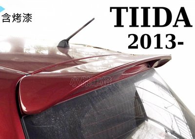 小傑車燈精品--全新 NISSAN BIG TIIDA 5D 13 14 15 年 5門 TIIDA尾翼 含烤漆