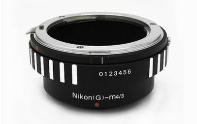 NIKON AI G F鏡頭轉MICRO M4/3 Panasonic GH5 GX7 GX1 G9相機身可調光圈轉接環
