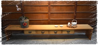 ^_^ 多 桑 台 灣 老 物 私 藏 ----- 極簡禪味的台灣老檜木矮長桌.茶桌