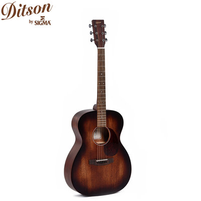《民風樂府》Ditson 000-15 Aged 民謠吉他 傳承於Sigma 全桃花心木 手感舒適 仿舊塗裝 附贈配件