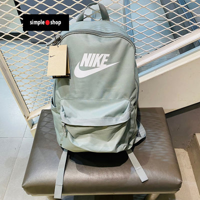 【Simple Shop】NIKE ELMNTL HBR 後背包 書包 雙肩包 運動背包 綠色 DC4244-330