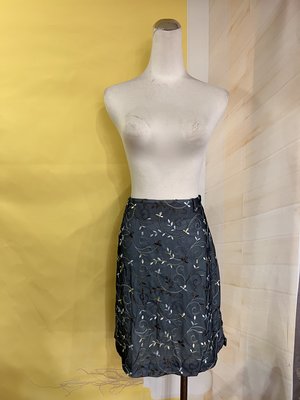 名品-ANNA SUI -灰藍蕾絲立體線繡花小短裙!!!便宜賣
