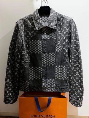 Louis Vuitton DAMIER Distorted damier denim jacket (1A8WBL)