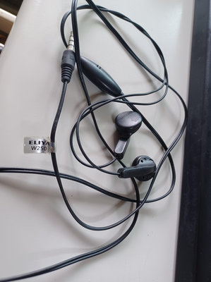 ╭✿㊣ 二手 立體聲 ELIYA 手機耳機  / 入耳式耳機 / 耳塞式耳機【W250】 特價 $29 ㊣✿╮