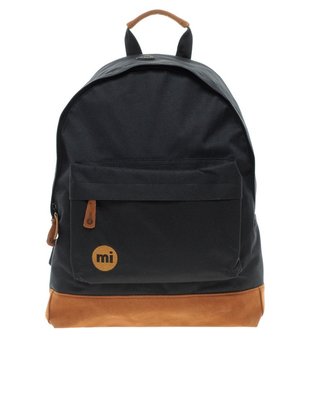 Mi-Pac Backpack 英國品牌 黑色 基本款 拼接 後背包 男女適用  hype nike anello