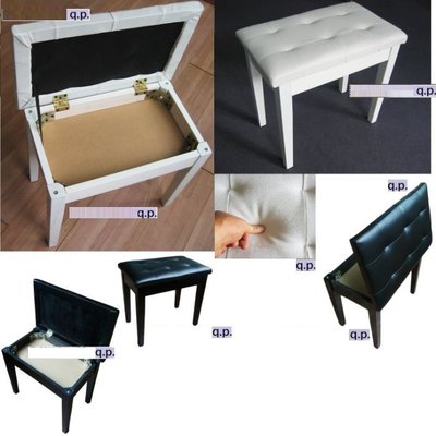 鋼琴椅   DIY簡易組裝   實木烤漆  含譜箱可掀蓋  鋼琴凳    [多款~黑/白/棕紅]   沙發式椅面/舒適