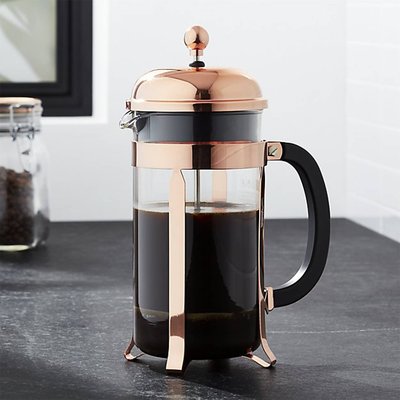 丹麥 Bodum 金銅色-金頭-11652-18 1L 8cup CHAMBORD Coffee Maker 法式濾壓壺