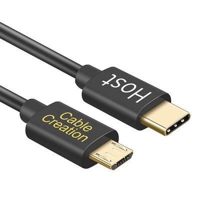 CableCreation Type-C轉Micro USB轉接線 HOST 手機互充電 藍牙耳機充電 CC0574-G