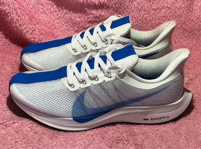 Nike Zoom Pegasus 35 Turbo 白藍 藍勾 透氣休閒慢跑鞋AJ4114-02