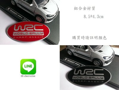 WRC字樣 WORLD RALLY CHAMPIONSHIP 鋁質金屬標誌 FORD FOCUS RS Fiesta