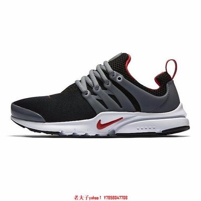 【老夫子】Nike Air Presto GS 魚骨鞋 黑紅 833875-011鞋