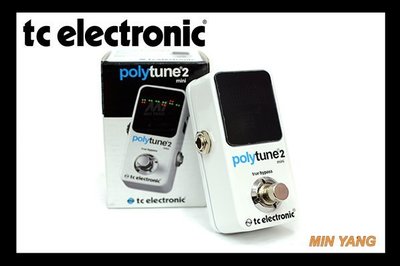【民揚樂器】『免運優惠』 效果器 TC electronic PolyTune 2 mini noir 『公司貨附發票』