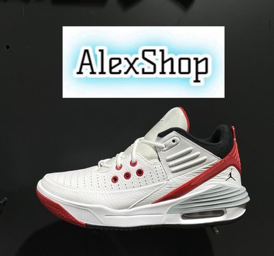 艾力克斯 NIKE JORDAN MAX AURA 5 白紅黑灰 氣墊籃球鞋 男 DZ4353-101 X