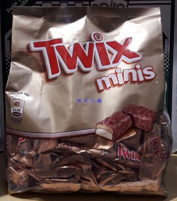 美兒小舖COSTCO好市多代購～Twix Minis 特趣 迷你焦糖夾心牛奶巧克力(1177.6g/包)