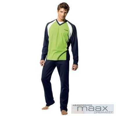 【西班牙 MAAX】(9655)男性時尚休閒居家服睡衣套 (L)