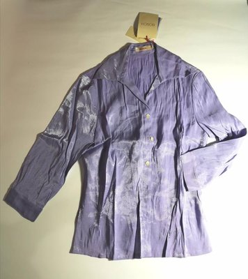 日本BOSCH百貨專櫃女裝服飾 紫色長袖罩衫 長袖襯衫