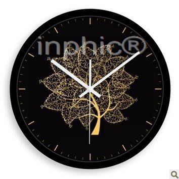 INPHIC-超靜音錶 時鐘 黃金發財樹