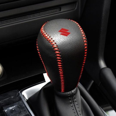 swift SX4 vitara 手煞車套 拉桿套 排檔頭套 鈴木 排檔套 皮套 紅線 黑線 縫線滿599免運
