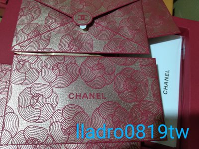 (全新)Chanel 山茶花/LV 紅金兔 紅包袋 精品紅包 名牌 紅包 2024年(另Cartier 蠟燭