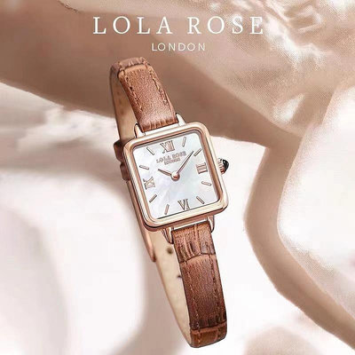 Lola Rose 復古小方形手錶瑞士機芯女士手錶時尚防水石英手錶