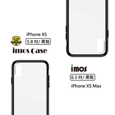 【imos授權代理】imosCase iPhone XS/X/XR/XS Max 耐衝擊軍規保護殼-美國軍規認證雙料防震
