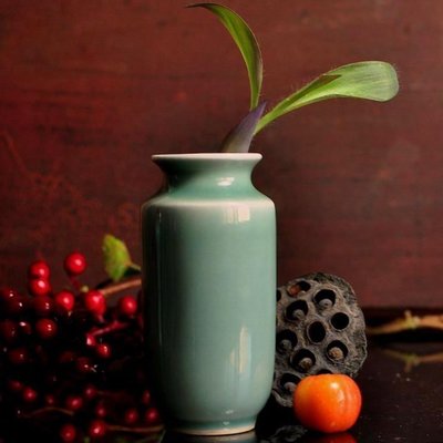 【熱賣精選】老瓷器包老包真古董建國初五十年代小花瓶全品精品釉潤如玉
