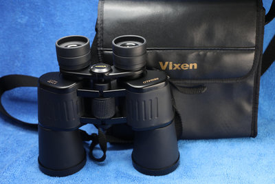 【Vixen光學大廠】REGALO Z7x50mm 日本製特大口徑50mm物鏡雙筒望遠鏡，9成新以上功能正常，附前蓋與背包～