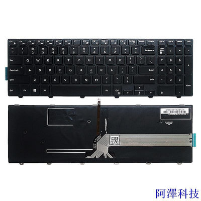 阿澤科技適用於 Dell Inspiron 的筆記本電腦美國鍵盤 15 3551 3541 3543 3542 3559 356