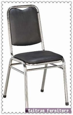 ☆凱創家居館☆《C007-41-13  紳士餐椅【黑皮】》西餐椅-休閒椅-鐵管椅-皮面椅-咖啡椅
