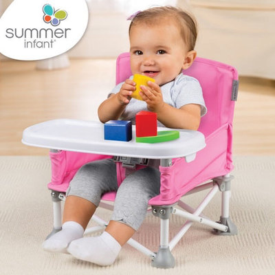 Summer infant可攜式幼兒摺疊餐椅 寶寶餐椅 拆卸式餐盤