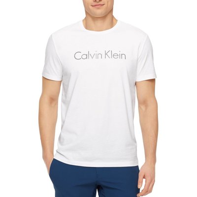美國百分百【全新真品】Calvin Klein T恤 CK 短袖 T-shirt 短T 經典logo 白色 F385