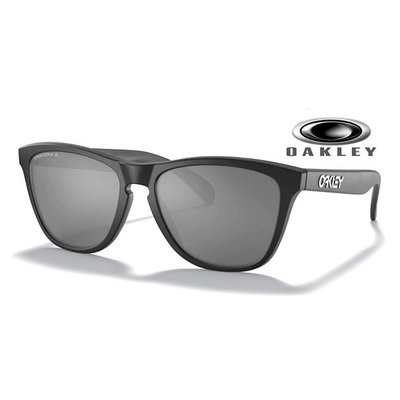 【原廠公司貨】Oakley FROGSKINS-A 亞洲版 舒適偏光太陽眼鏡 OO9245 87 黑框水銀深灰偏光鏡片