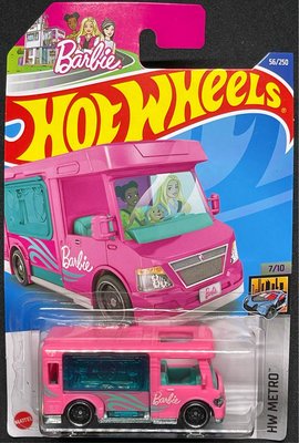 -78車庫- 現貨 1/64 2022 Hot Wheels 風火輪  Barbie Dream Camper 芭比 露營車