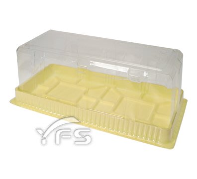 C718長型蛋糕盒(底PS/蓋PET) (起酥蛋糕/虎皮蛋糕/乳酪蛋糕/瑞士捲/長條蛋糕盒)