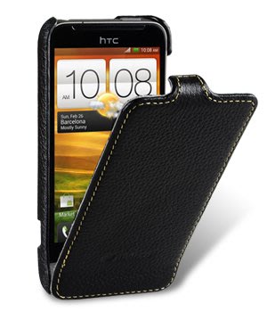 【Melkco】特價出清現貨下翻荔黑HTC One V 3.7吋 真皮手工皮套手機套保護套手機殼保護殼