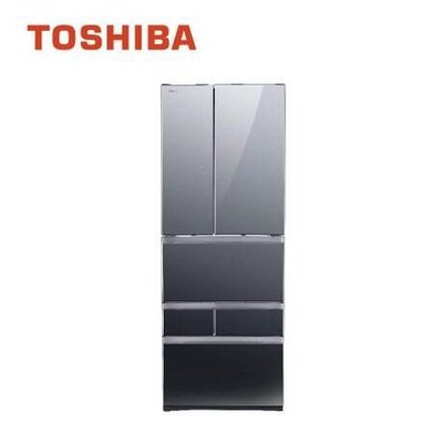 【TOSHIBA 東芝】GR-ZP600TFW(X) 極光鏡面 601公升無邊框玻璃六門變頻一級省電冰箱