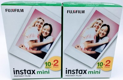 FUJIFILM INSTAX MINI 富士 馬上看 拍立得 空白底片 空白 相紙 (二入組)  二盒 共40張