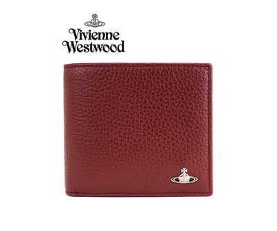 Vivienne Westwood (紅色)  真皮兩摺短夾 皮夾 錢包 中性款｜100%全新正品｜特價